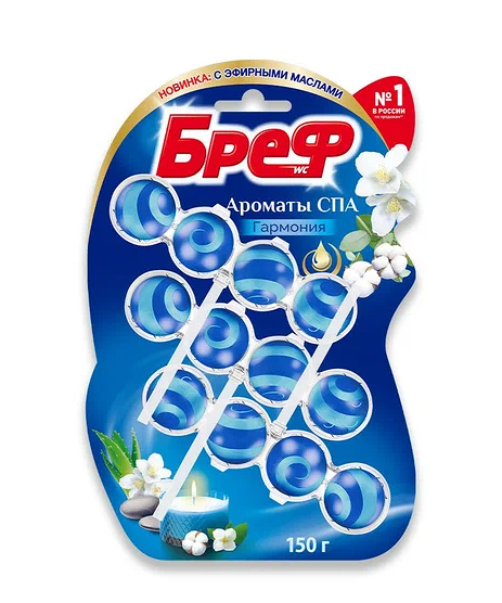 Туалетный блок Бреф Ароматы Спа Гармония 150 г