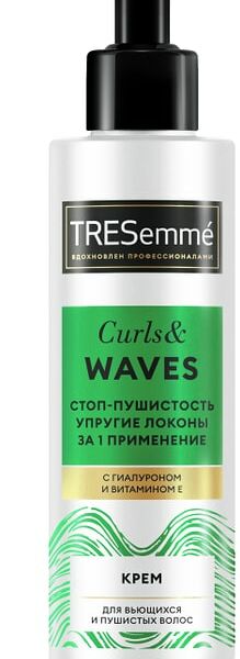 Крем для волос TRESemme Stop Пушистость для кудрявых и пушистых Curls and Waves несмываемый уход без утяжеления 160мл