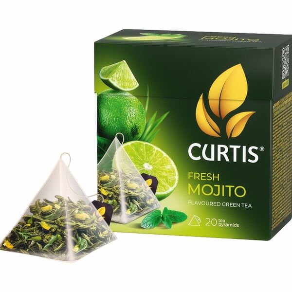 Чай зеленый Curtis Fresh Mojito в пирамидках 20х1.7 г