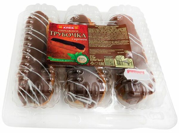Пирожное Сормовский хлеб Трубочка с кремом 150 г