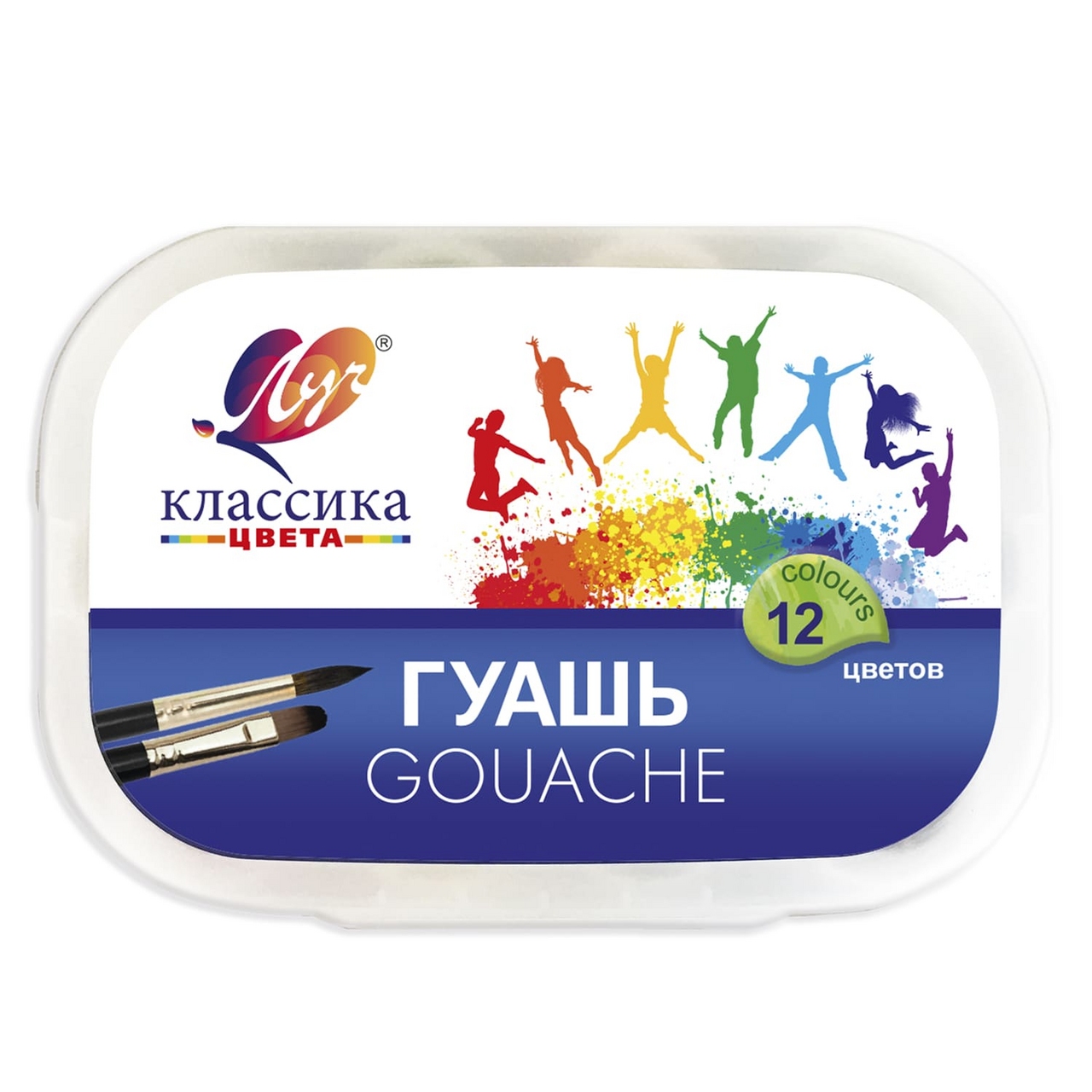 

Гуашь Луч Классика 12 цветов в контейнере 320 г