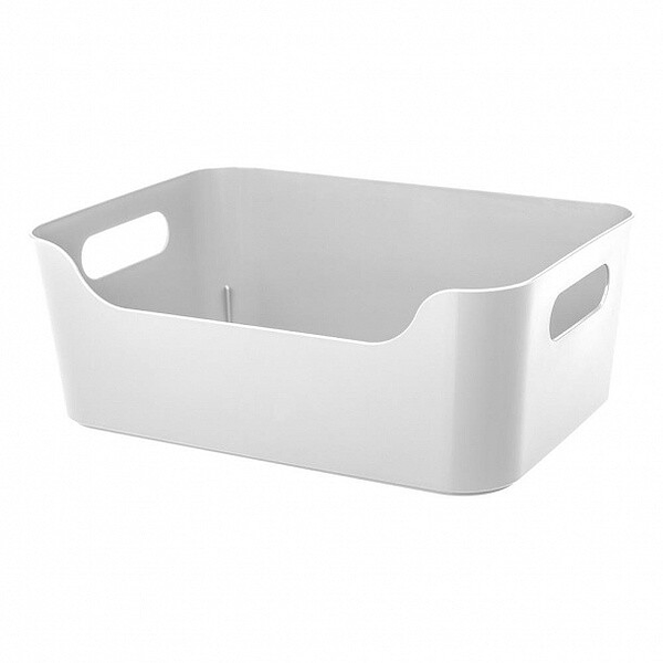 Корзина универсальная Эконова Scandi белая 3.1 л 24х17х9 см