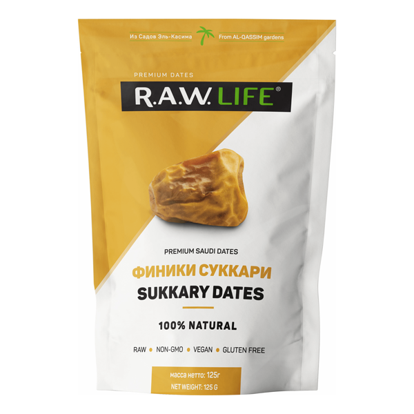 Финики R.A.W. Life Суккари, 125 г