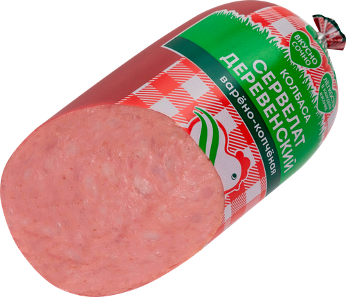 

Колбаса копчено-вареная куриная Глазовская птица Сервелат Деревенский, 2-й сорт 350 г