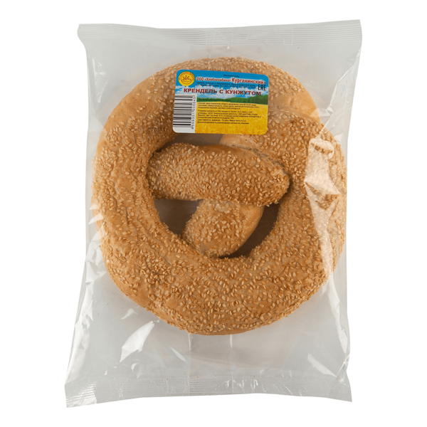 Крендель Хлебокомбинат Курганинский дрожжевой с кунжутом