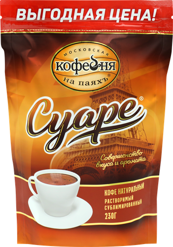 

Кофе растворимый Московская кофейня на паяхъ Суаре 230 г