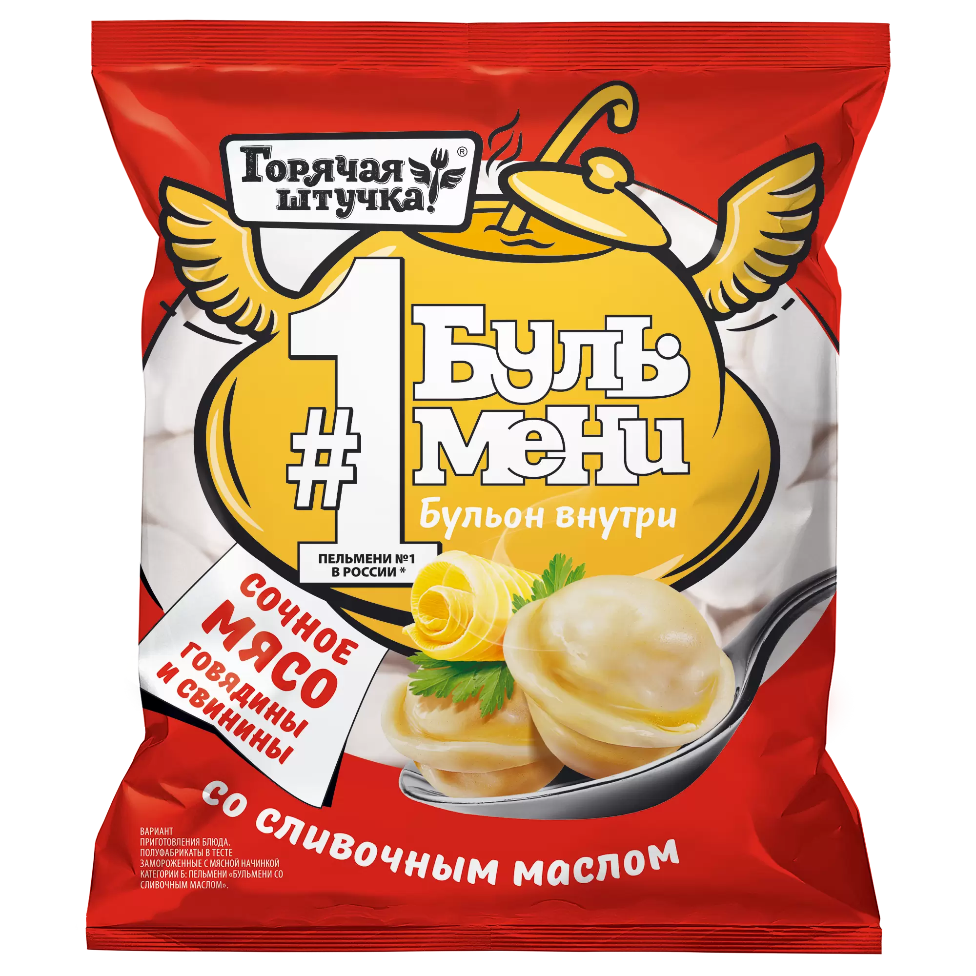 

Пельмени Горячая штучка Бульмени со сливочным маслом 900 г