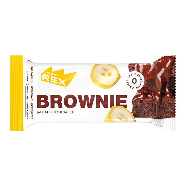 Пирожное протеиновое Брауни банановое с коллагеном 50г
