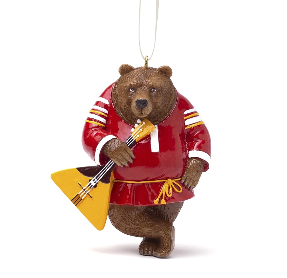 

Елочная игрушка Bernes Мишка Топтыгин Балалаечник Россия