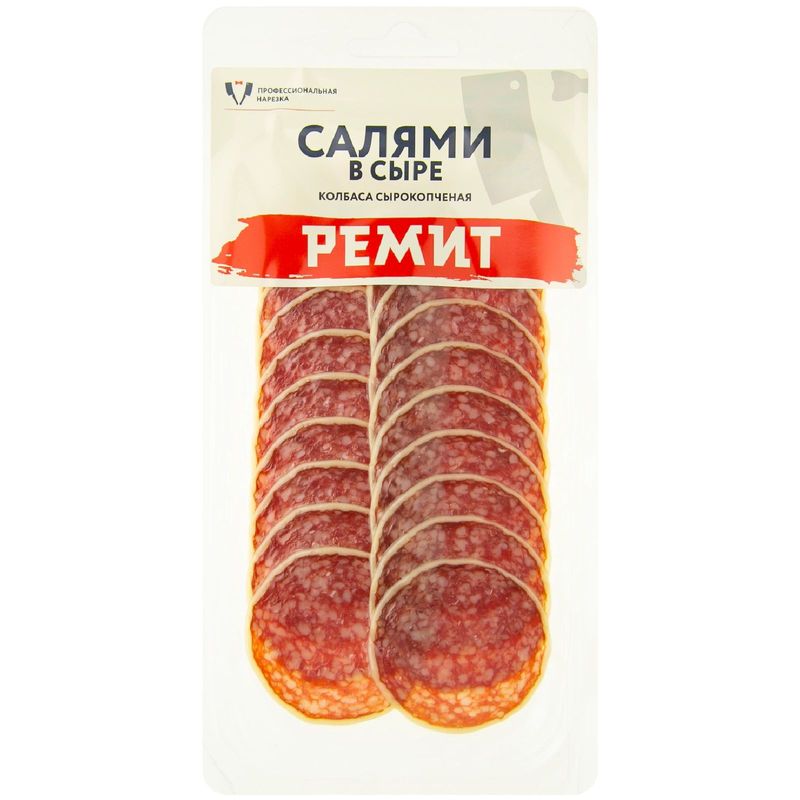 

Колбаса Ремит сырокопченая в сыре 70 г