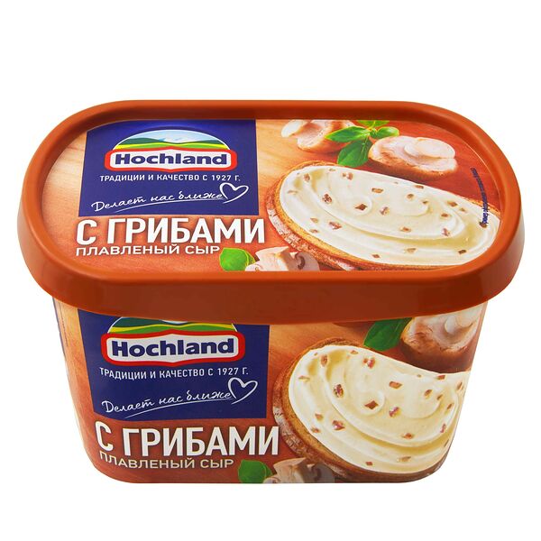 Сыр плавленый Hochland с грибами, 55%, 400 г