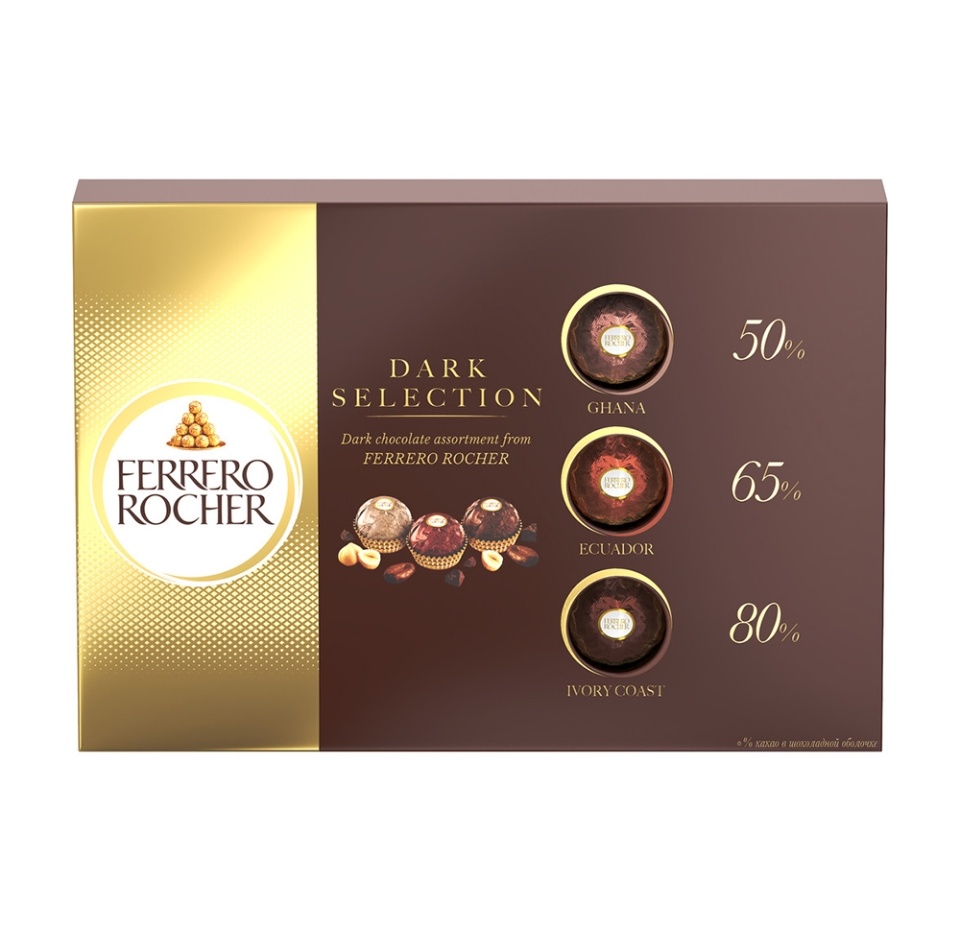 

Шоколадные конфеты Ferrero Rocher Dark Selection 187.5 г