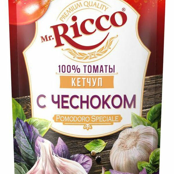 Кетчуп с чесноком Mr.Ricco, 350г
