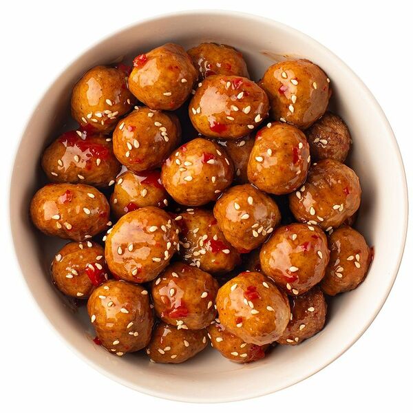 Фрикадельки Перекрёсток из курицы жареные в соусе сладкий чили вес