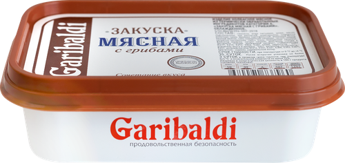 

Закуска мясная Garibaldi с грибами 180 г