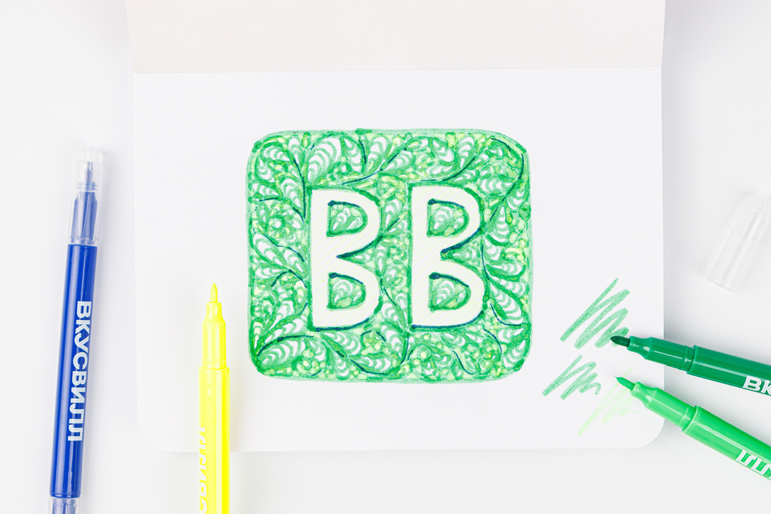 

Набор фломастеров двусторонних для рисования, 12 цветов