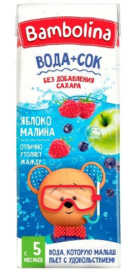 Напиток Bambolina яблоко малина черноплодн рябина 200мл ДП
