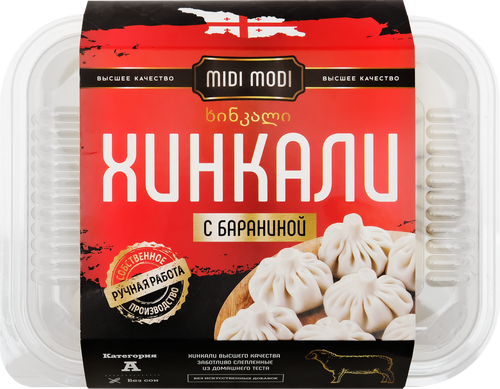 

Хинкали Midi Modi с бараниной 520 г