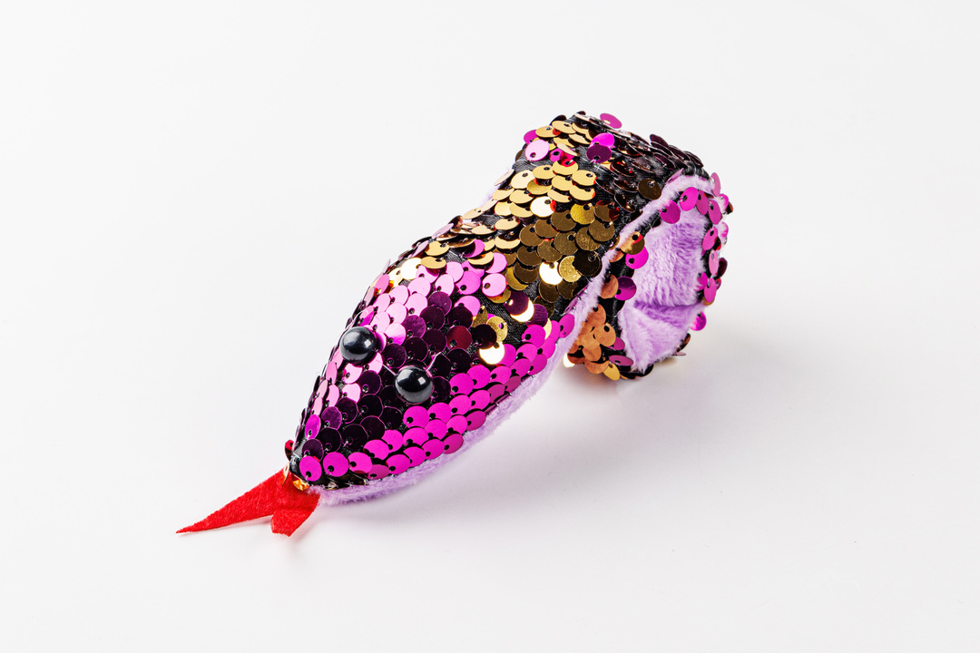 

Слэп-браслет с пайетками змея 1шт в ассортименте