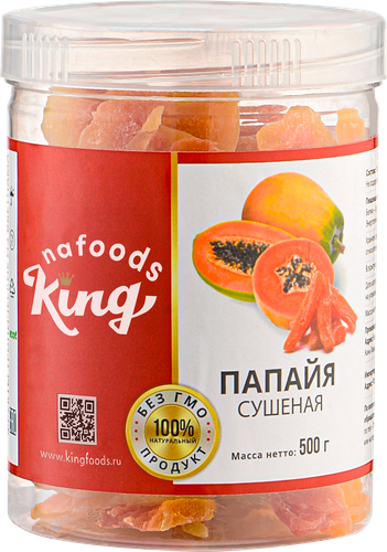 

Папайя KING сушеная, 500г