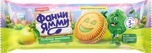 

Печенье Фанни Ямми c яблочной начинкой 104 г