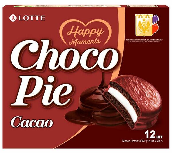 Пирожное Choco Pie Lotte Сacao 336 г