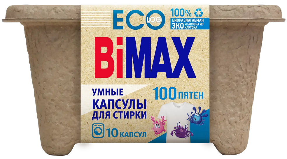 

Капсулы для стирки Bimax 100 пятен 10 шт