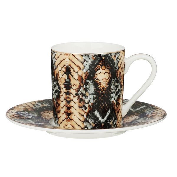 Набор кофейный MILLIMI Снейк, 4 предмета, 100 мл, 12.5 см, фарфор