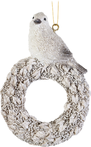 

Украшение елочное Homeclub Птичка на венке 10.6 см дизайн в ассортименте 1 шт.