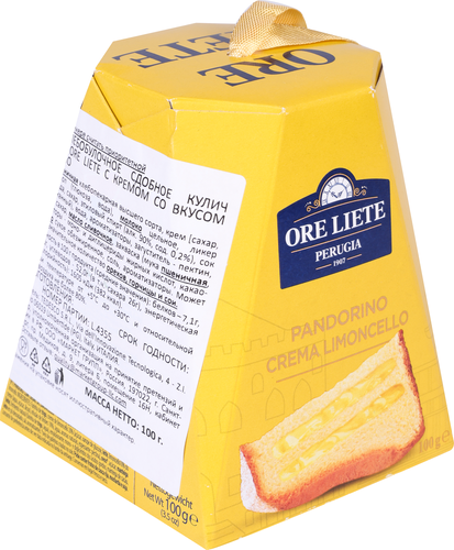 

Кулич Ore Liete Пандоро с кремом Лимончелло 100 г
