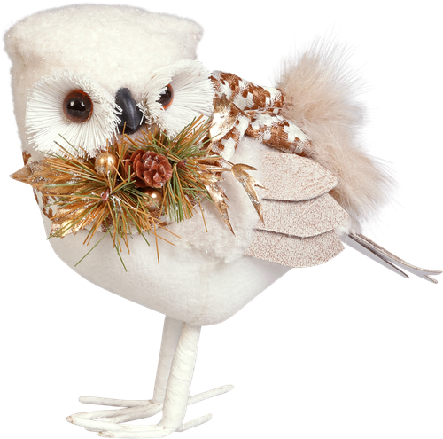 

Фигура новогодняя Homeclub Сова в праздничном шарфе 1 шт. цвет в ассортименте