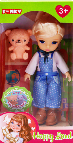 

Кукла FUNKY TOYS Модная 14см, на шарнирах, 13 суставов, в ассортименте