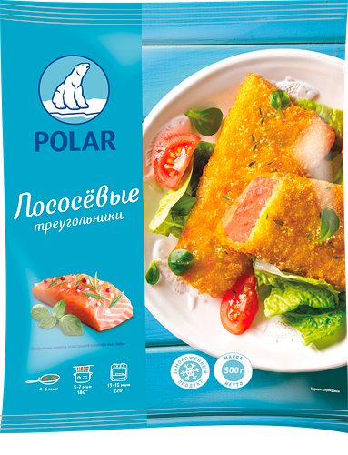 Замороженный полуфабрикат Polar Треугольники лососевые 500 г