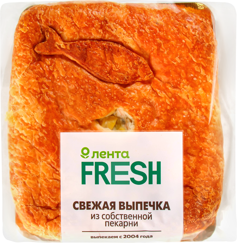

Пирог слоеный Лента Fresh с горбушей, картофелем и луком, 400 г
