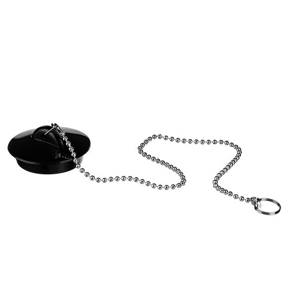 Пробка для ванны Vetta с цепочкой резина 29 см, диаметр 4.5 см