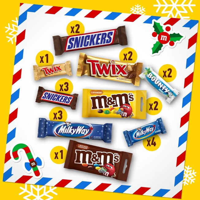 

Сладкий подарок M&M's 577 г