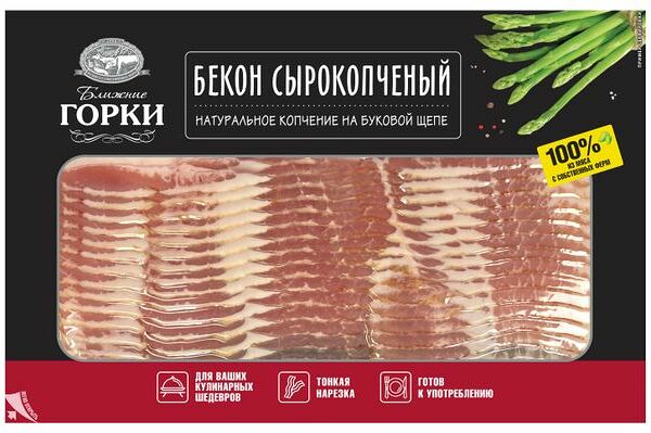 Бекон сырокопченый Ближние Горки нарезка 180г