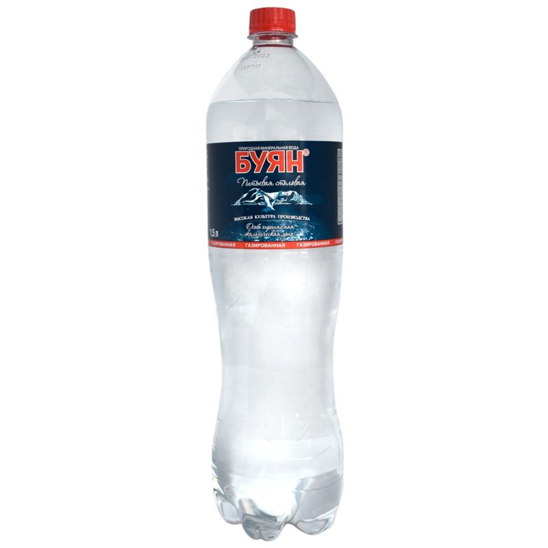 

Вода газированная Буян минеральная природная столовая, 1.5 л