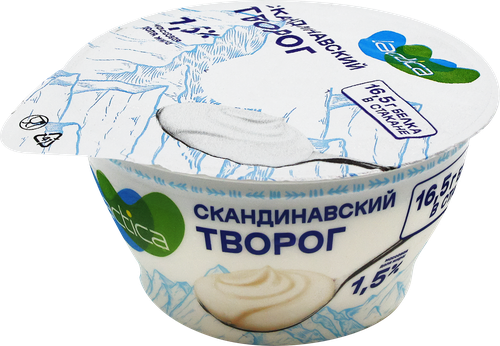 

Творог Lactica Скандинавский натуральный 1.5% 150 г
