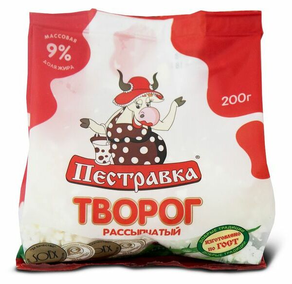 Творог Пестравка 9% 200 г