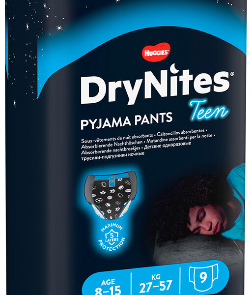 Трусики-подгузники Huggies DryNites для мальчиков 8-15лет 9шт