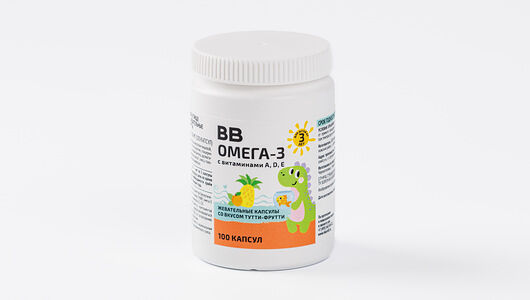 Омега 3 детская тутти-фрутти 100 жев. кап.