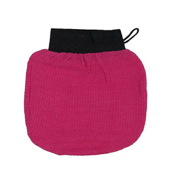 Мочалка для тела Banika, 20.5х14 см, вискоза, рукавица Кесе, розовая