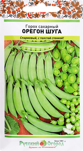 Семена РУССКИЙ ОГОРОД Горох сахарный Орегон Шуга, Арт. 306019, 8г