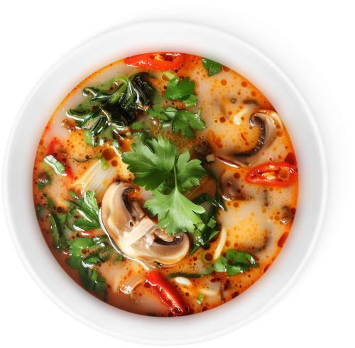 

Том ям Вкуссити с куриным филе и креветками 400 г