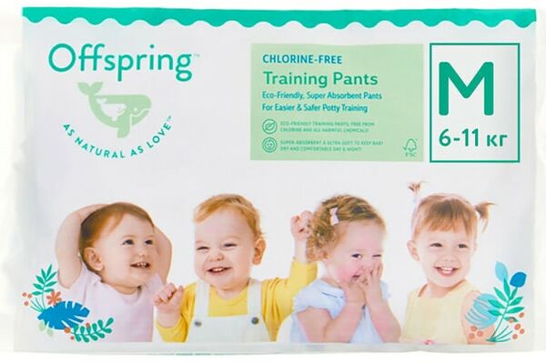 Трусики-подгузники Offspring Travel pack M 6-11кг 3шт