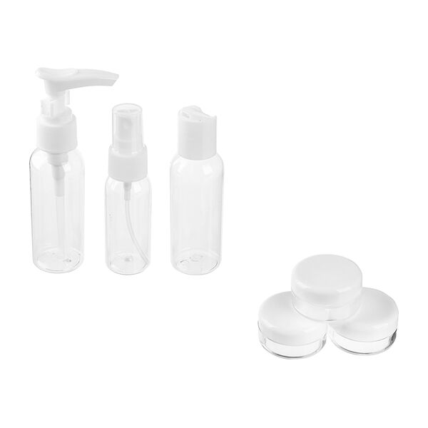 Рыжий  набор для косметики дорожный 6 предметов, пластик