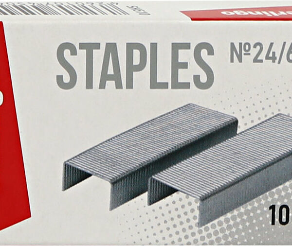 Скобы для степлера №24/6, оцинкованные, 1000 шт.  SH510