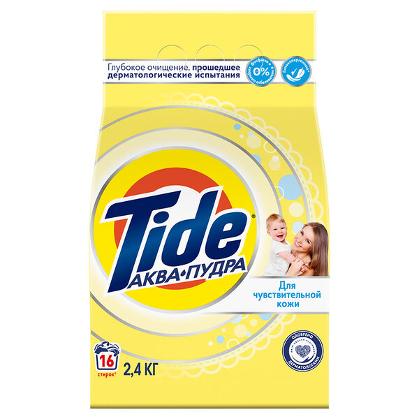 Порошок стиральный Tide Автомат Для чувствительной и детской кожи 2.4 кг