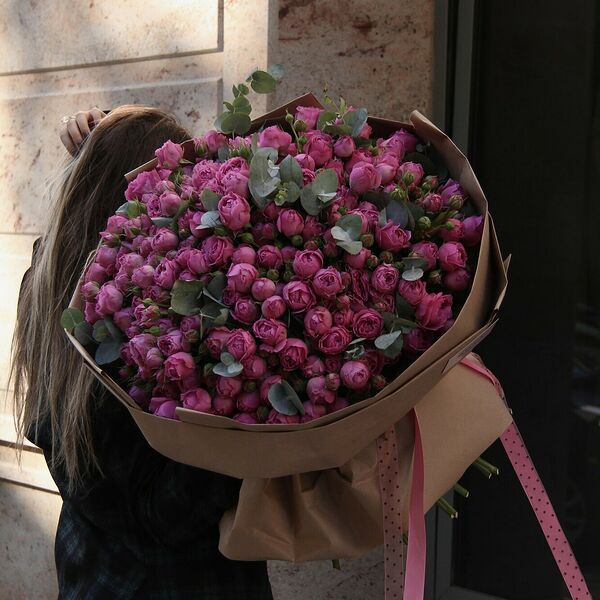 Букет кустовых роз XXL